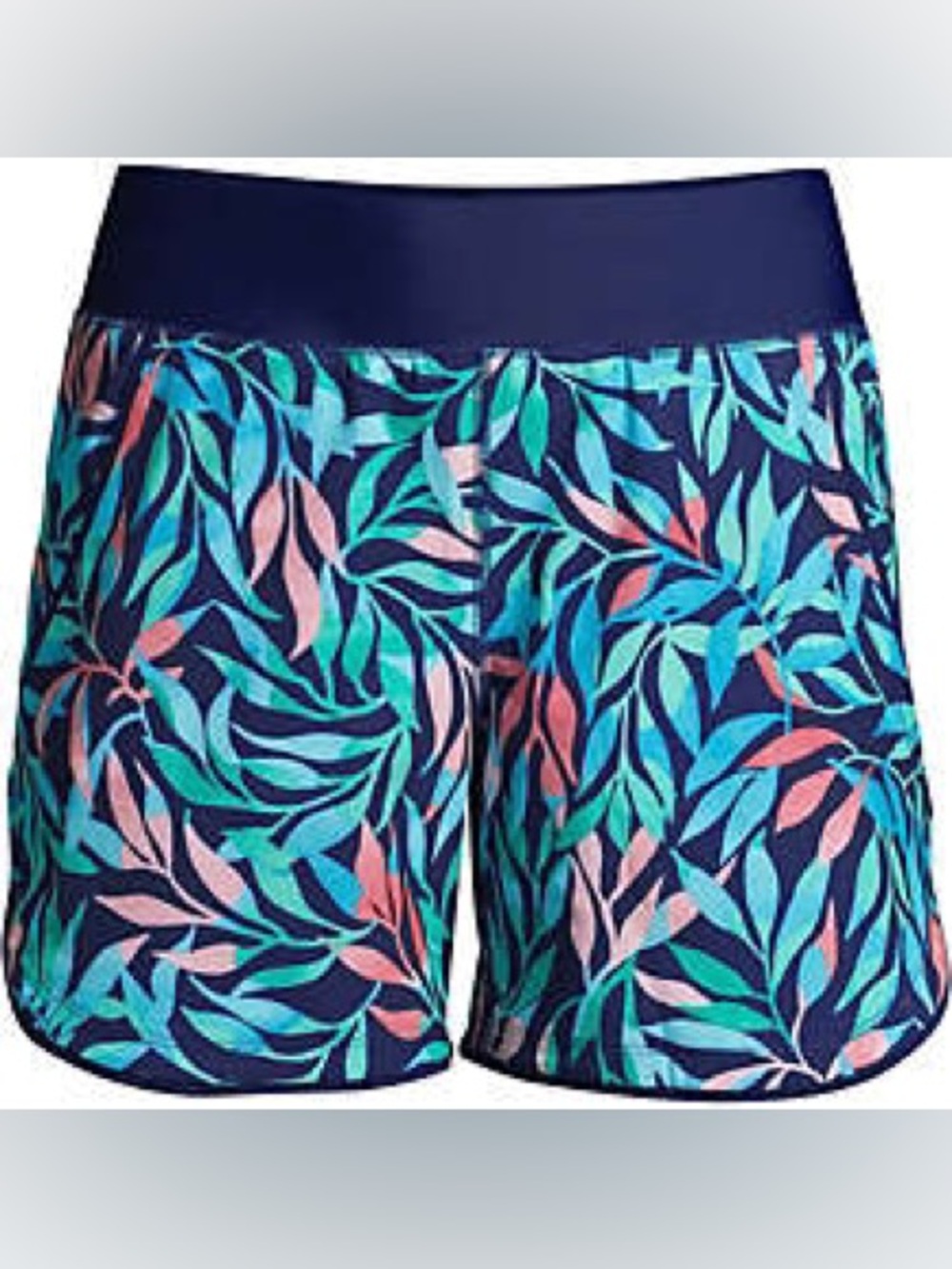 Women's Petite Sunshade UPF 50 5” Quick Dry Elastic Waist Swim Shorts with Panty